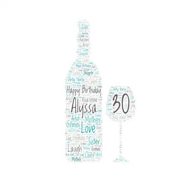 Wine Bottle Word Art Etsy Wine Bottle Word Art Etsy