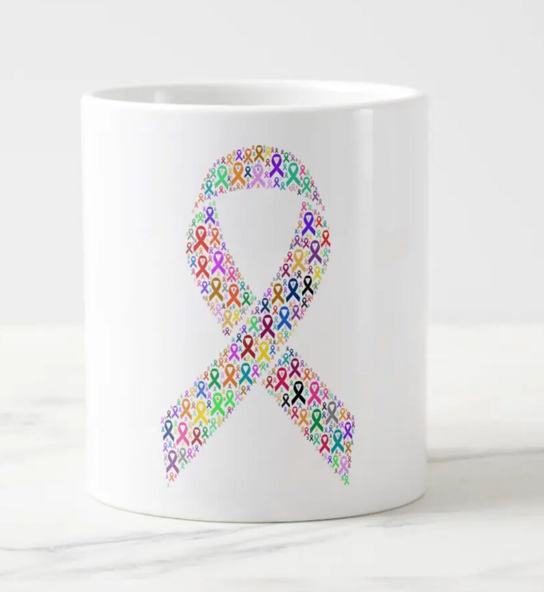 DIREKT Digital Nedladdning - CANCER MEDVETENHETSBAND pdf png jpg svg - väggkonst - grafik - affisch - kampanj - hopp - kämpa - läka bild 4