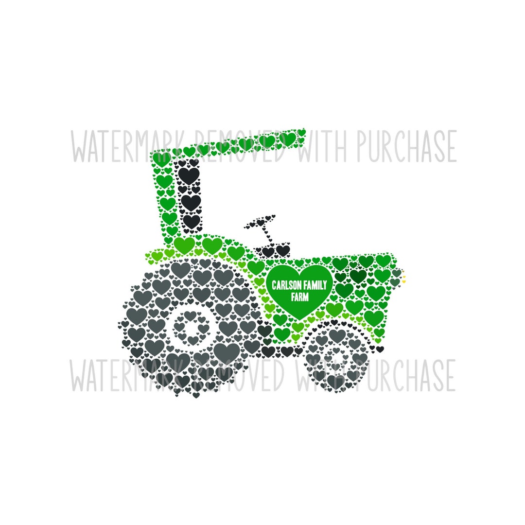 CUSTOM Digital Download - TRACTOR Farm Equipment - Add Family Name ...