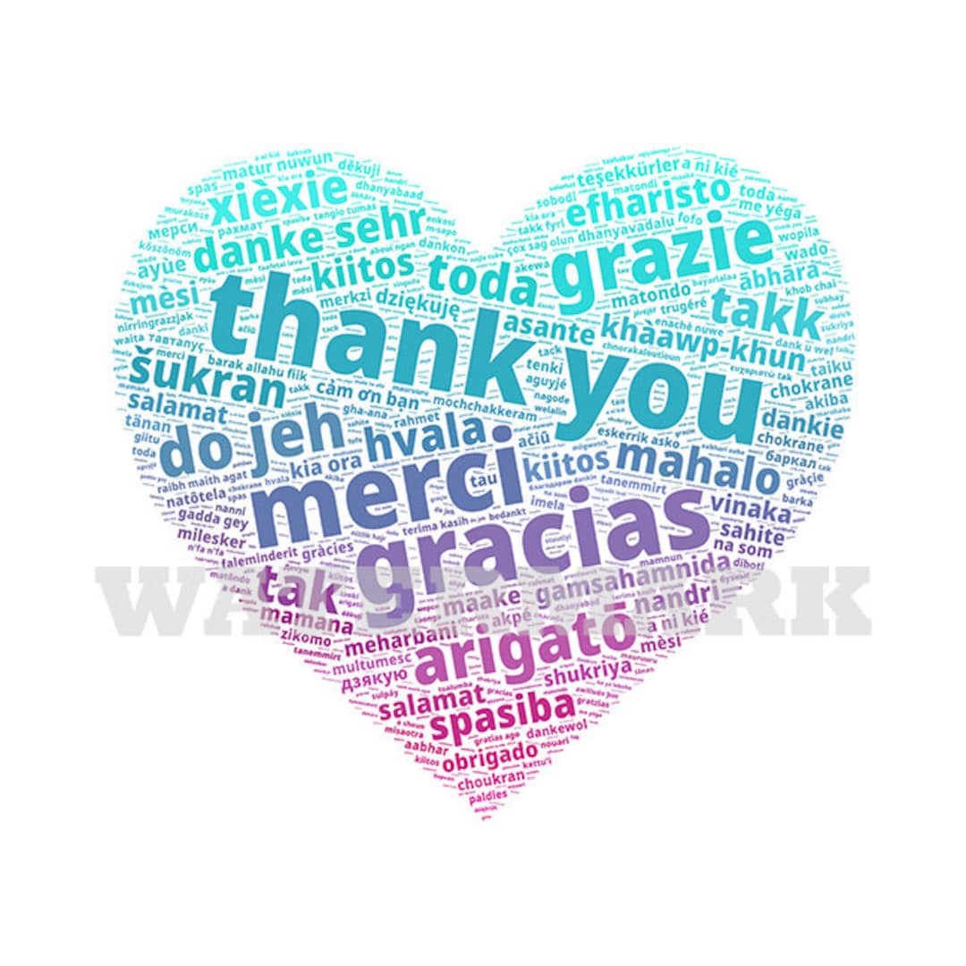 INSTANT Digital Download INTERNATIONAL Global Ways to Say Thank You ...