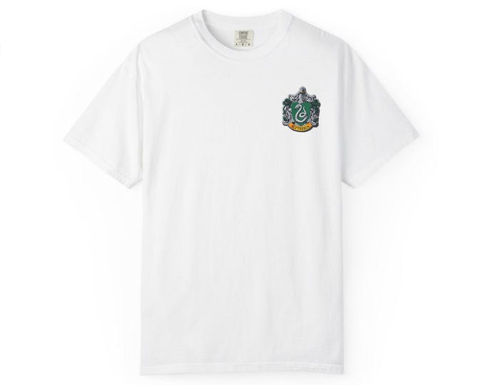 Slytherin Unisex T-shirt, Harry Potter Merch, Hogwarts House Tee, Wizard Clothing, Magical Gift, Novelty Top