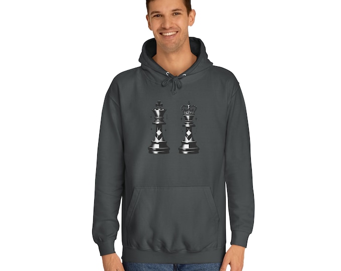 Unisex King and Queen Deck of Cards College Hoodie