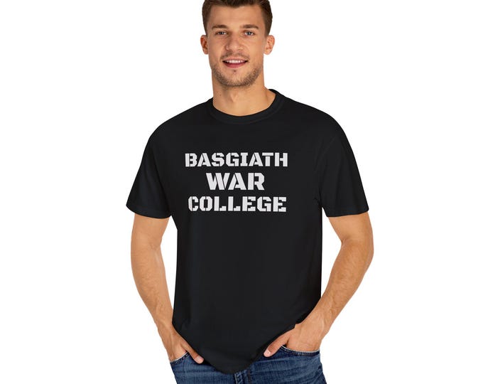 Unisex Dragon-Themed Graphic T-Shirt - Basgiath War College, Fantasy Apparel, Gift for Gamers, Mythical Creatures Tee