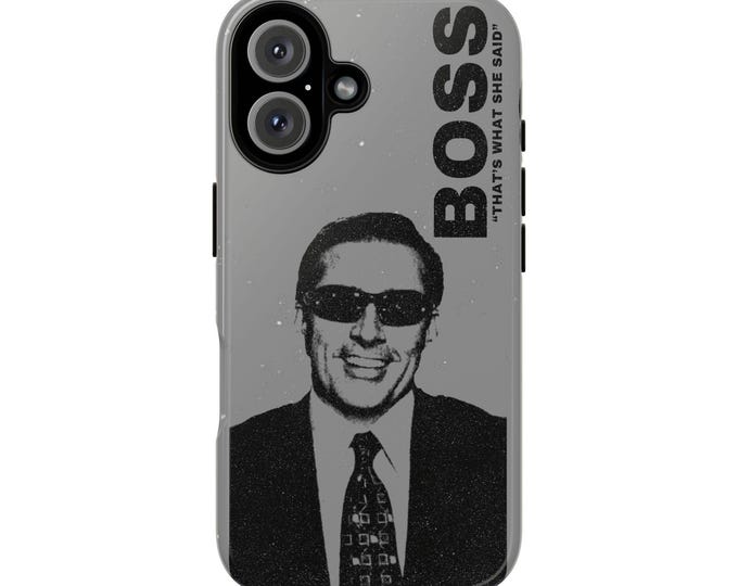 Office Thats What She Said Phone Case with Boss Design, Tough Cases, Trendy Cell Phone Cover, Gift for Him, Funny Quote, Office Style