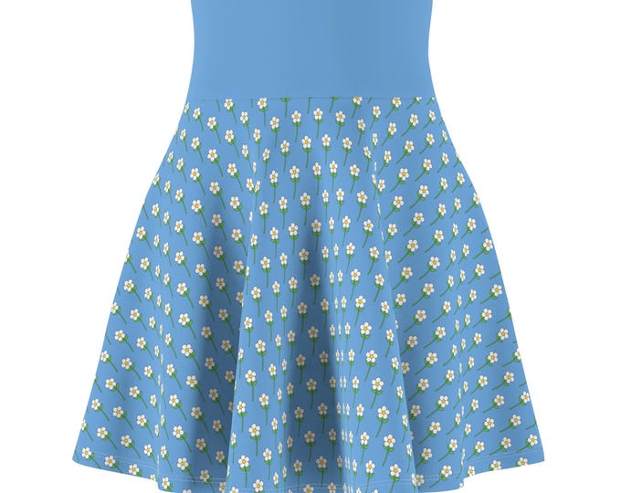 Women's Floral AOP Skater Skirt - Stylish, Flowy Spring Fashion, Perfect for Parties, Casual Wear, and Summer Outfits