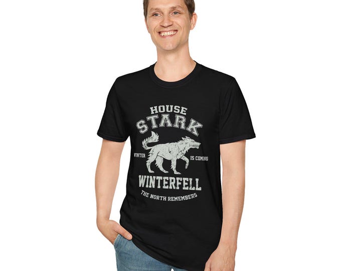 House Stark Winter Is Coming T-Shirt, Unisex Game of Thrones Tee, Fan Merchandise, Gift for Him/Her, Nostalgic Apparel, Cosplay Outfit