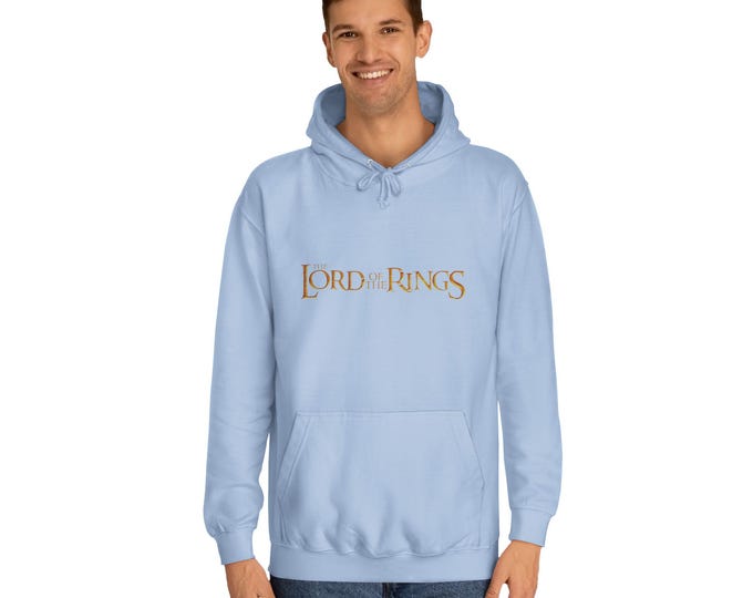 Lord of the Rings Unisex College Hoodie, Cozy Fan Apparel, Great for Gifting, Movie Night Wear, Magical Themed Clothing