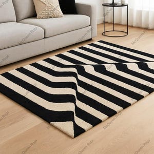 Handgetuft tapijt moderne esthetische wollen karpetten voor woonkamer slaapkamer keuken kinderkamer hal kantoor 5 x 8 6 x 9 8 x 10 9 x 12 10 x 14 aangepast tapijt
