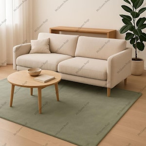 Handgetuft tapijt effen groene wollen karpetten voor woonkamer slaapkamer keuken kinderkamer hal kantoor 5x8 6x9 8x10 9x12 10x14 custom tapijt