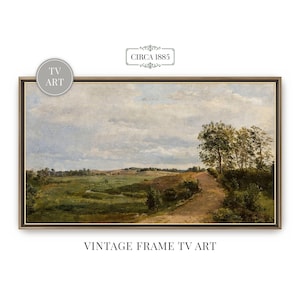 Country Landscape Frame TV Art | English Countryside Road | Vintage Antique Oil Painting For Samsung Frame TV