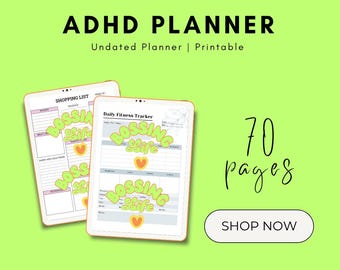 ADHD Planner Printable | Executive Function Organizer (Digital Download)