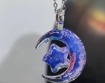 アクセサリー cocotte ガラスドーム ネックレス 三日月 アクセサリー cocotte ガラスドーム ネックレス 三日月