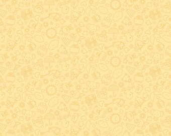 Flannel Bundle of Joy Tonal Yellow (sold by the Half Yard) | Tone on Tone Yellow | Baby Flannel Fabric | F16781 | Cute Baby | Baby Toys