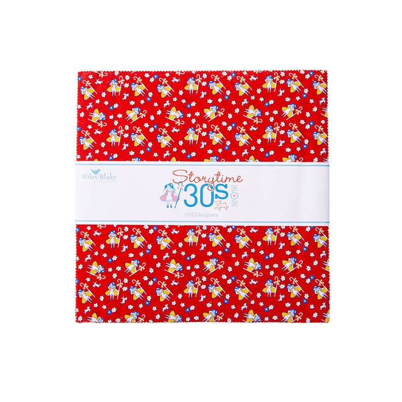 Riley Blake Design Storytime 30s 10 Stacker Bright & Fun Layer Cake