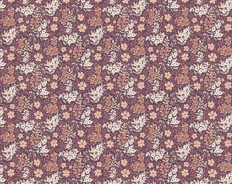 Evening on the Prairie Ditsy Floral Purple Cotton Fabric by Riley Blake Designs (sold by the 1/2 Yard) | Melissa Gilbert | Modern Prairie