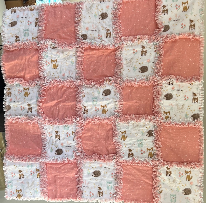 Flannel It's a Girl Main White sold by the Half Yard Baby Girl Flannel