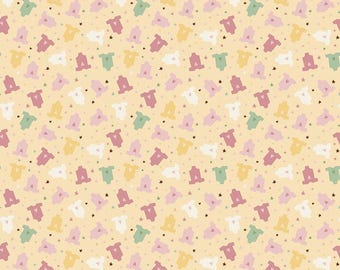 Riley Blake Designs Baby Girl Onesies Yellow (sold by the Half Yard) | Baby Girl Fabric | Little Girl | C16774 | Lori Whitlock | Bodysuit