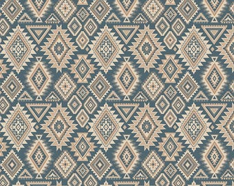 Whispering Pines Cotton Fabric by Riley Blake Designs (sold by the 1/2 Yard) | Aztec | Western | Farm Fabric | Masculine | Geometric Diamond