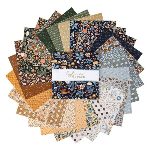 The Old Garden 10 Inch Stacker | Riley Blake Layer Cake | Gift for Avid Quilter | 10 inch squares | Floral Layer Cake | Danelys Sidron