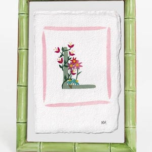 Hand painted initials