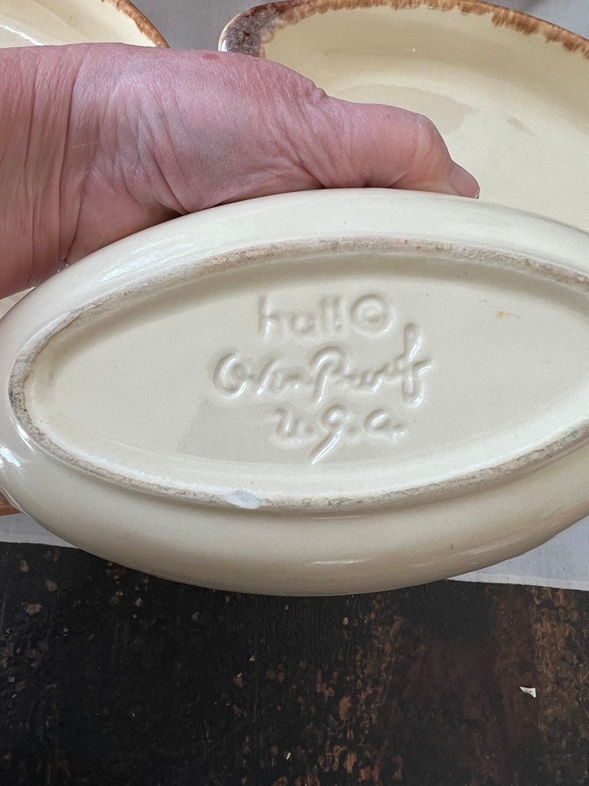 Vintage Hull Pottery Oven Proof U.S.A. Au Gratin Baking Etsy