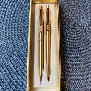 VINTAGE 3 PEN SETS NEVER USED ONE IS LIGHTED ORIGINAL BOXES VERY RARE &  UNIQUE