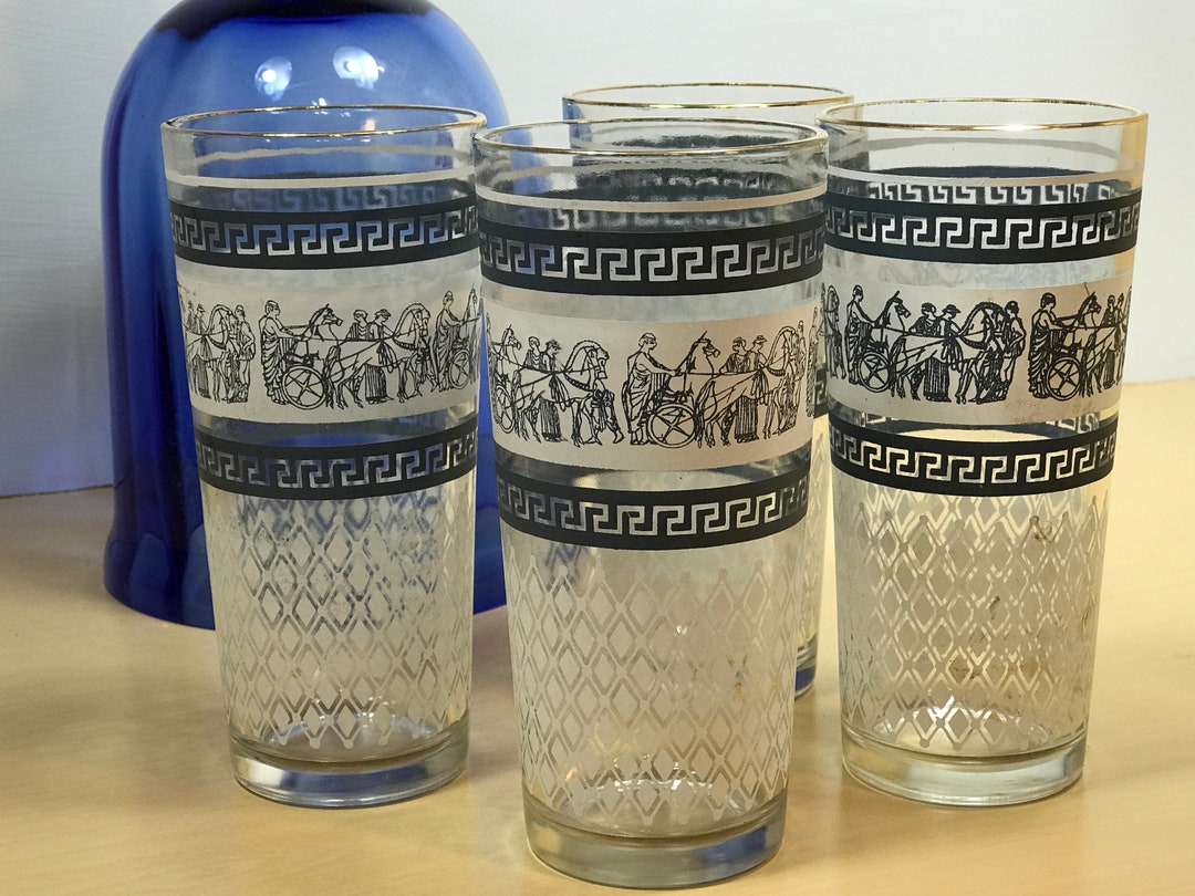 Vintage Wedgwood Glasses / Neoclassic Style / Set of Four