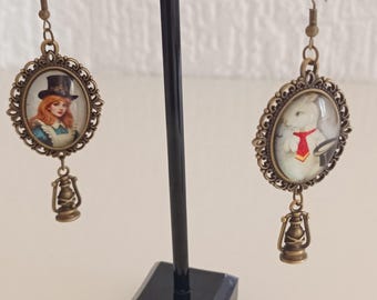 Alice in Wonderland earrings
