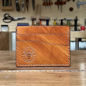 Kartenetui aus Leder – Personalisierbar und handgefertigt – Schlanke Geldbörse für Damen und Herren, Made in Italy
