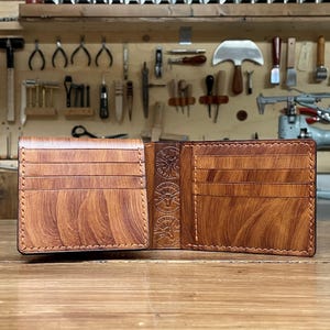 Herren-Geldbörse aus Leder mit 10 Kartenfächern und Ausweisfach, Geldscheinfach – handgefertigt, anpassbar, Made in Italy