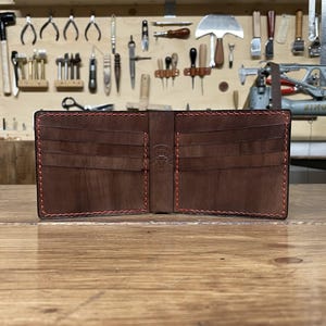 Card slim portafoglio uomo in pelle con porta tessere e porta banconote – Artigianale, personalizzabile, realizzato  mano in Italia
