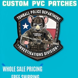カスタムPVCパッチ、PVCパッチ、ベルクロ裏地、アイロン接着パッチ、送料無料