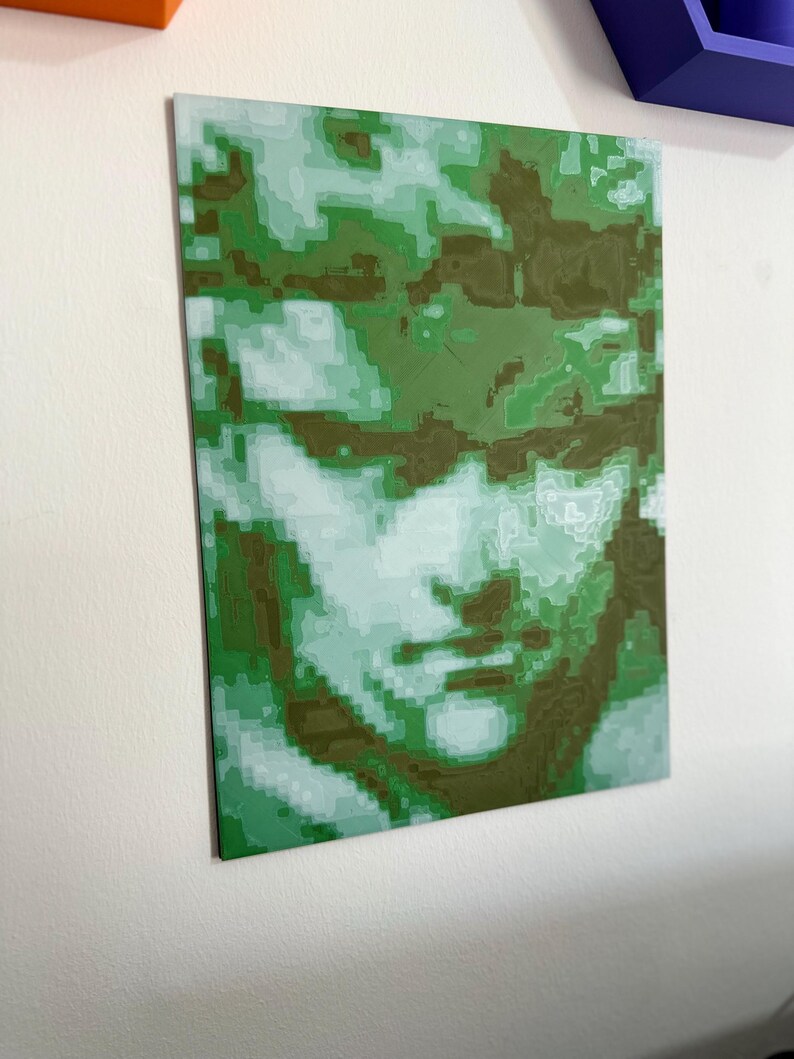Metal Gear Solid Snake Codec Wall Art - 3D Printed Retro Classic Gamer ...