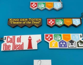 COD Zombies Perk Keyrings - 3D Printed - Map Themed - Keychain