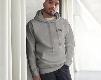 EX-CON unisex hoodie | Minimalistische streetwear-hoody | Zwaargewicht trui