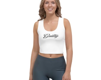 Women’s Crop Top | Graphic Tank Top | Guilty Streetwear Summer Shirt