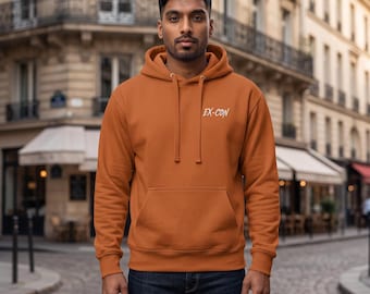 EX-CON Heavyweight Unisex Hoodie Minimalist Streetwear Pullover Premium Cotton Hoodie Cozy Graphic Hoodie Gift forMen Women oversized hoodie