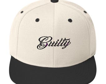 Casquette trucker GUILTY / EX-CON - Snapback structuré, casquette streetwear classique