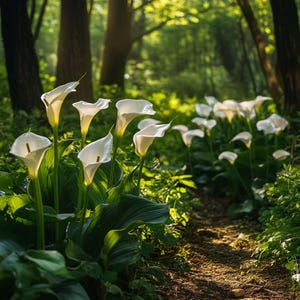 White Calla Lily Seeds | Graceful White Blooms for Pots, Gardens & Weddings | Easy to Grow, Symbol of Purity