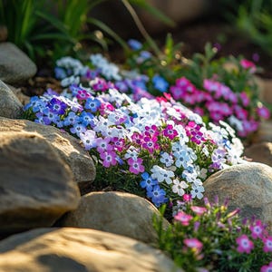Moss Phlox Seeds – Creeping Ground Cover Flower, 100/200/400 Seeds – Perennial Carpet Blooms for Borders & Slopes