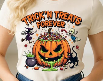 Halloween Pumpkin Clipart PNG | Spooky Candy Design (Digital Download)