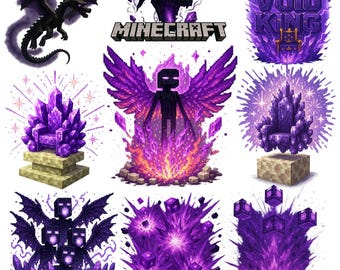 Mine Endr Man World PNGs Premimum Pack - High-Res Gaming Art Pack (Digital Download)