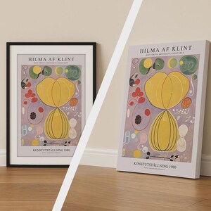 Impressão de Hilma af Klint, pôster de arte espiritual abstrata, decoração de parede em tela moderna, presente para amantes da arte