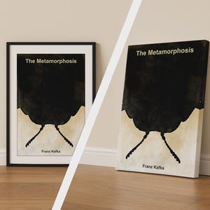 Kafka Print, Abstract Modern Poster, Contemporary Wall Art, Canvas Available