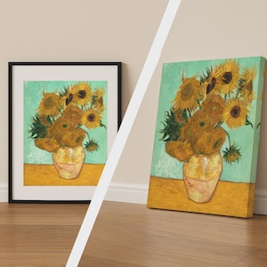 Stampa &quot;Girasoli&quot; di Vincent van Gogh, poster floreale vintage, classica tela da parete, decorazione artistica