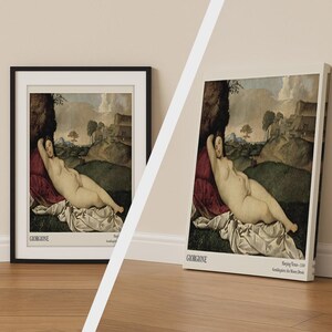 Sleeping Venus Print, Classic Art Poster, Elegant Wall Decor, Canvas Available
