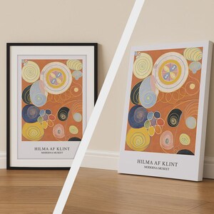 Impressão de Hilma af Klint, pôster de arte espiritual abstrata, decoração de parede em tela moderna, presente para amantes da arte