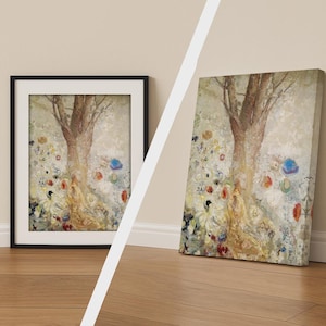 The Buddha Print by Odilon Redon, Vintage Fine Art Poster, Spiritual Wall Art, Canvas Available