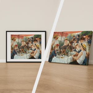 Luncheon of the Boating Party Print by Pierre-Auguste Renoir, Vintage Impressionist Wall Art Poster, Canvas Available