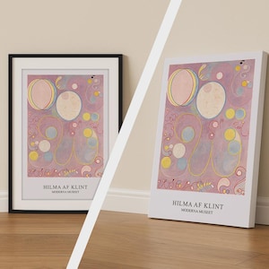 Impressão de Hilma af Klint, pôster de arte espiritual abstrata, decoração de parede em tela moderna, presente para amantes da arte